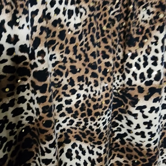 Style & Co animal print blouse leopard print size XL animal print - Picture 7 of 7